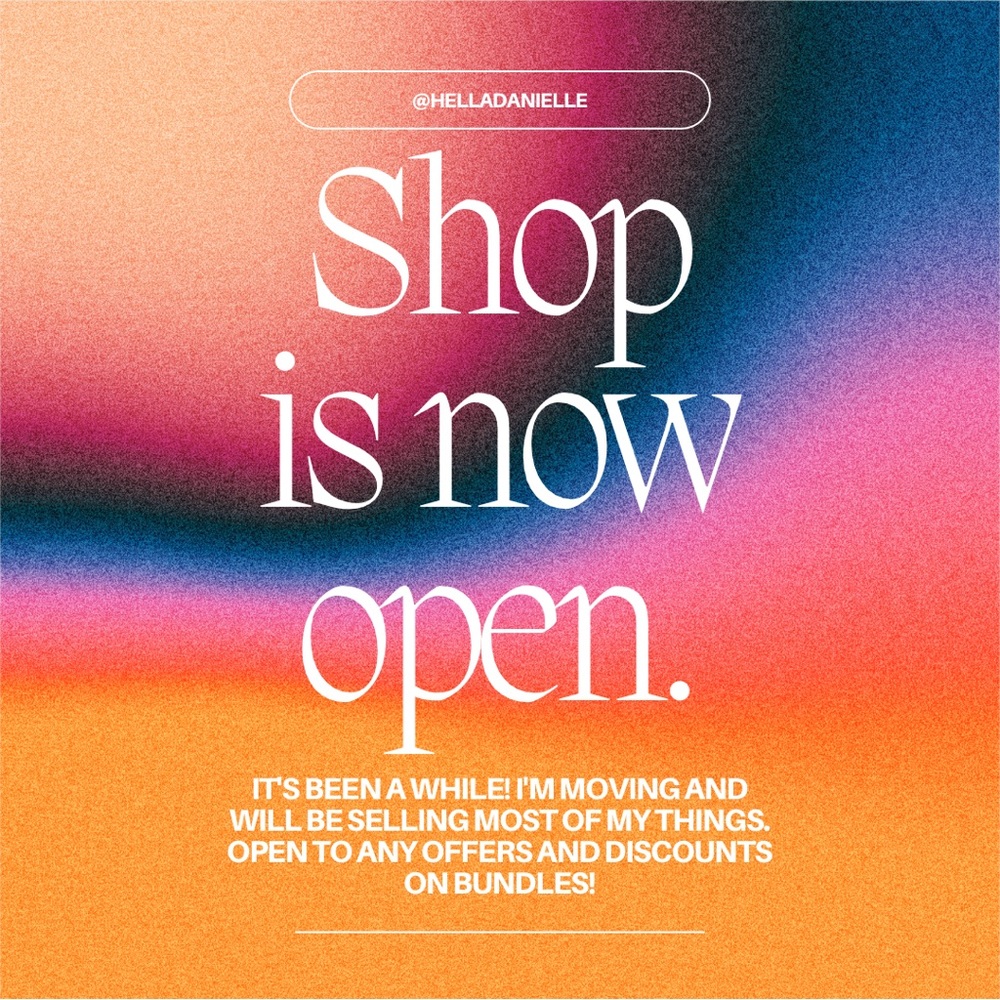 ✨ Shop is back open! Everything ahead of this post is now for sale! ✨
